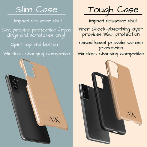 Custom Initials Galaxy Case - Centered